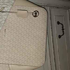 Michael Kors Cream and Tan Women's Bag